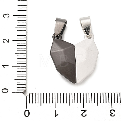 Alloy Enamel Split Pendants STAS-M114-07B-02-1