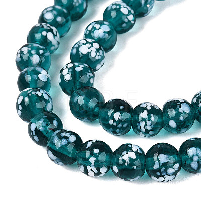 Handmade Lampwork Beads Strands LAMP-N037-07F-1