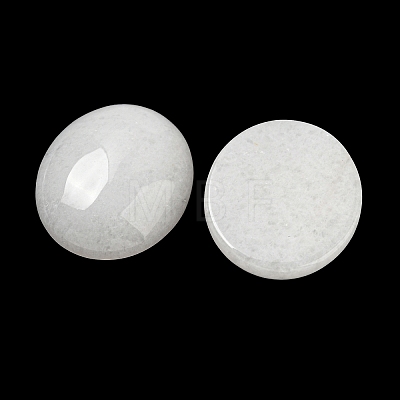 Natural White Jade Cabochons X-G-C115-01B-44-1