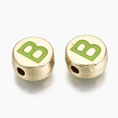 Alloy Enamel Beads ENAM-S122-029B-RS-1