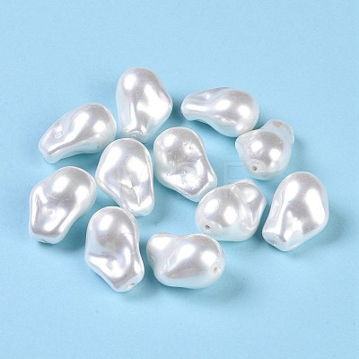 Glass Imitation Baroque Pearl with Irregular Shapes GLAA-B019-01E-1