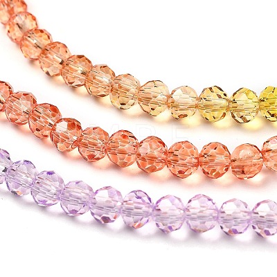Transparent Painted Glass Beads Strands LS-DGLA-A034-T3mm-A12-1