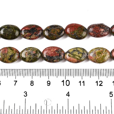 Natural Unakite Beads Strands G-M206-53-1