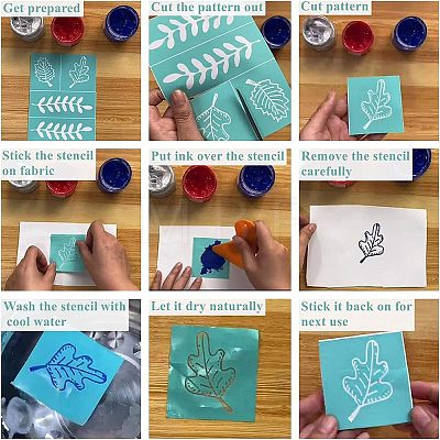 Self-Adhesive Silk Screen Printing Stencil DIY-WH0173-051-1