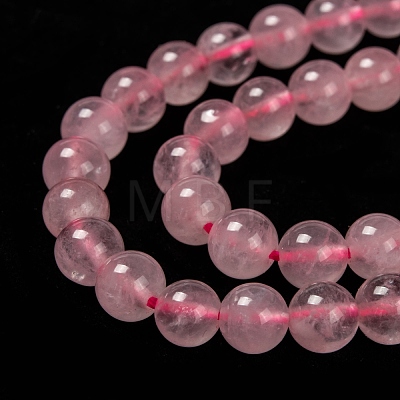 Natural  Rose Quartz Beads Strands X-G-L104-6mm-01-1
