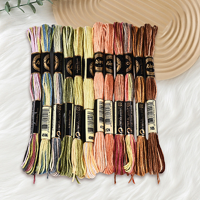 6-Ply Polyester Embroidery Floss OCOR-WH20074-15F-1