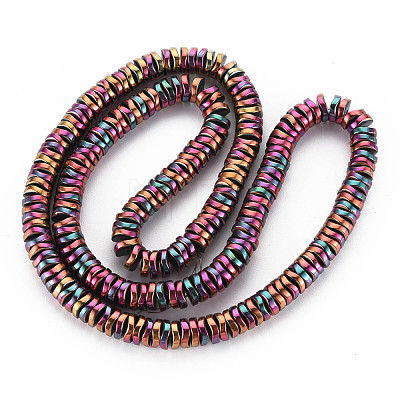 Electroplate Non-magnetic Synthetic Hematite Beads Strands G-N0321-07G-1