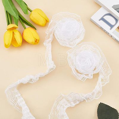 Polyester Lace Trim OCOR-WH0058-07B-1