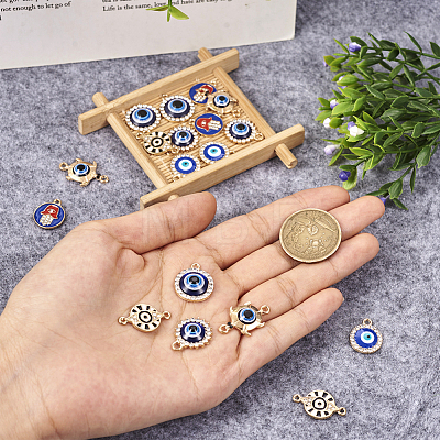 DIY Evil Eye Jewelry Making Finding Kit FIND-TA0002-62-1