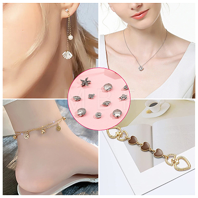 108Pcs 18 Styles Tibetan Style Zinc Alloy Spacer Beads FIND-CA0006-43-1