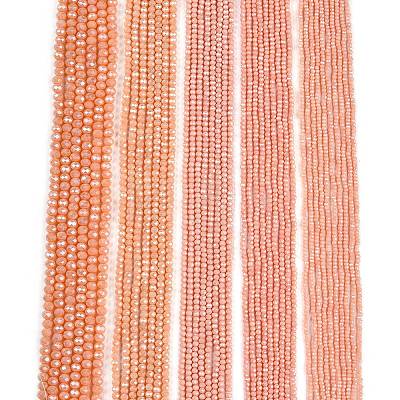 Electroplate Glass Beads Strands EGLA-A044-P1mm-A33-1