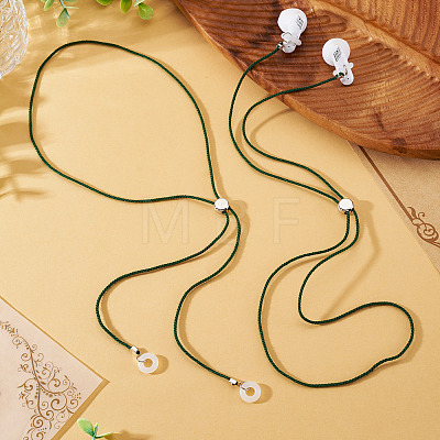 2Pcs Polyester Earphone Cord Straps HJEW-TAC0166-1