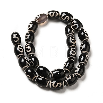 Tibetan Style dZi Beads Strands G-F726-A08-1