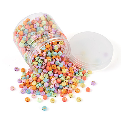 Cheriswelry 1000Pcs 4 Style Opaque Acrylic Beads MACR-CW0001-07-1