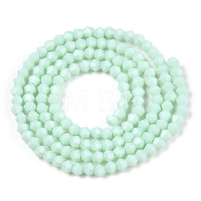Opaque Solid Color Imitation Jade Glass Beads Strands EGLA-A039-P2mm-D20-1