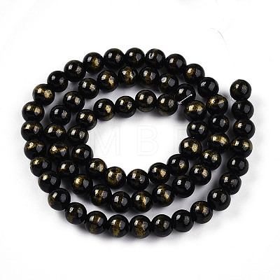 Natural Mashan Jade Beads Strands G-A255-A01-02E-1