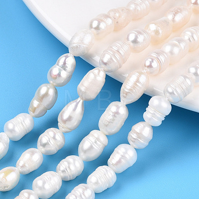 Natural Cultured Freshwater Pearl Beads Strands PEAR-N012-07S-1