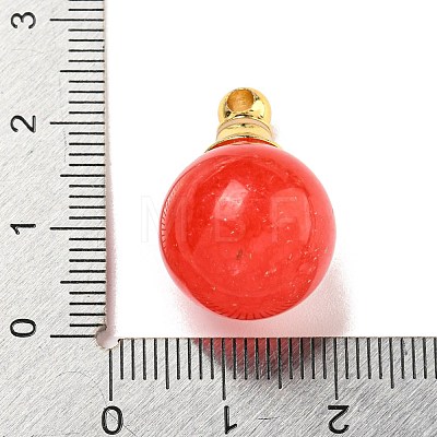 Natural Dyed White Jade Perfume Bottle Pendants G-K338-22G-12-1