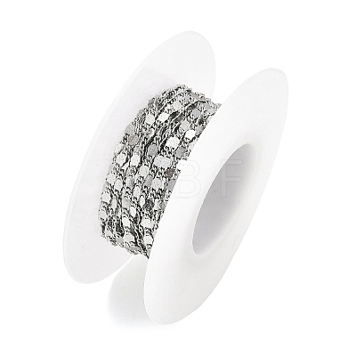 304 Stainless Steel Twisted Figaro Chains CHS-G052-01P-1