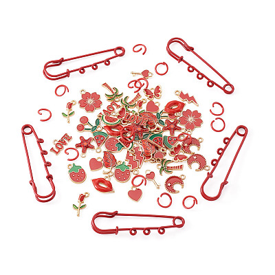 DIY Brooch Making Kits DIY-TA0014-88-1
