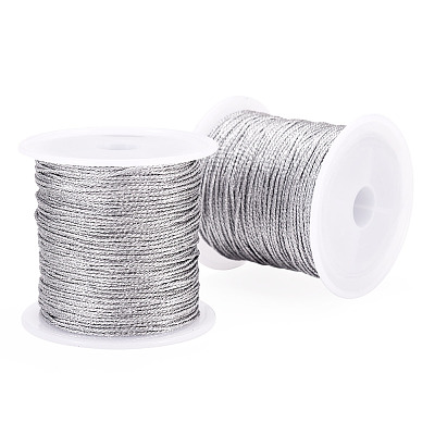 2 Rolls Round PET Metallic Thread MCOR-TADJ0001-01E-02-1