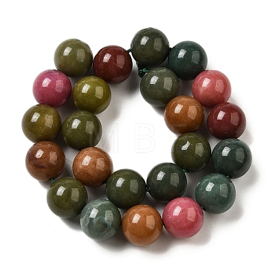 Dyed Natural Malaysia Jade Beads Strands G-G021-02B-15-1