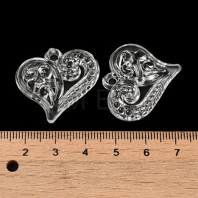 Valentine's Day Transparent Acrylic Pendants TACR-G048-02A-1