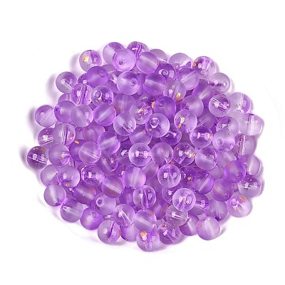 Frosted Baking Paint Glass Beads LS-DGLA-N005-8mm-06-1