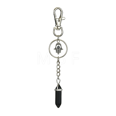 Natural & Synthetic Gemstone Double Terminated Pointed Pendant Decoration KEYC-JKC00543-1