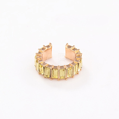 Alloy Rhinestone Cuff Earrings for Women WGFB2B6-02-1