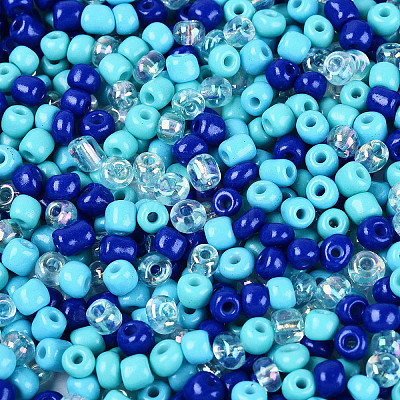 Opaque & Transparent Glass Seed Beads SEED-Q041-06E-1