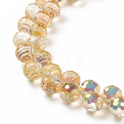 Transparent Glass Beads Strands GLAA-G096-01F-1