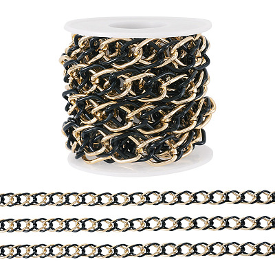 2m Aluminium Two Tone Rhombus Link Chains CHA-TA0001-41BG-1
