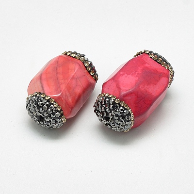 Natural Fire Crackle Agate Beads G-Q982-D04-1