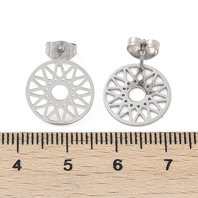 304 Stainless Steel Stud Earrings for Women EJEW-Z089-11P-1