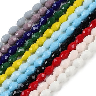 Opaque Solid Color Beads Strands EGLA-N013-P4mm-DM-1