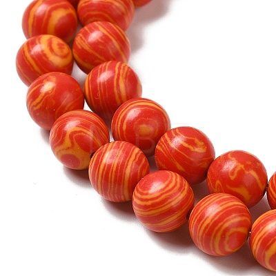 Synthetic Malachite Dyed Beads Strands G-P507-02A-02-1