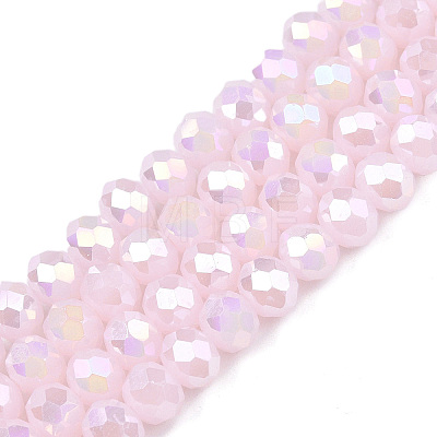 Electroplate Glass Beads Strands LS-EGLA-A044-J6mm-B02-1