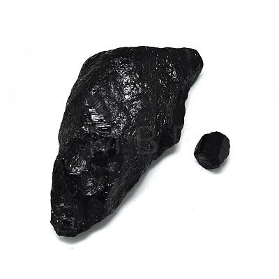 Rough Raw Natural Black Tourmaline Beads G-R485-04-1