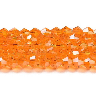 Transparent Electroplate Glass Beads Strands LS-EGLA-A039-T6mm-B23-1