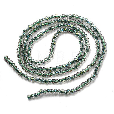Electroplate Glass Beads Strands EGLA-F149-FR-10-1