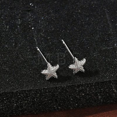 Brass Stud Earrings for Women EJEW-F403-03P-1