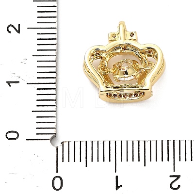 Brass Micro Pave Cubic Zirconia Pendants KK-L229-029G-1