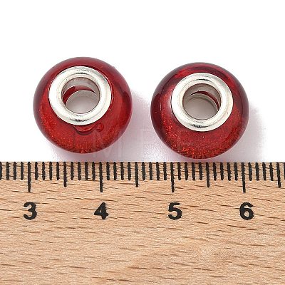 Large Hole Resin European Beads OPDL-R118-04B-1