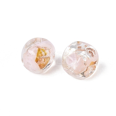 Handmade Gold & Silver Foil Glass Beads FOIL-Q003-01A-1
