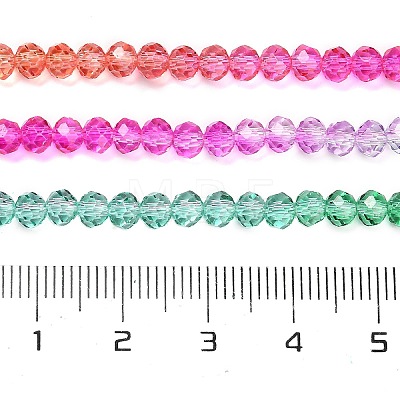 Transparent Painted Glass Beads Strands DGLA-A034-T3mm-A03-1