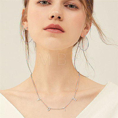 SHEGRACE Stainless Steel Pendant Necklaces JN1004A-1