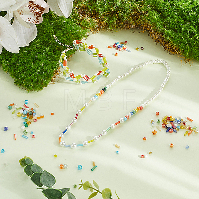 180G 6 Styles Glass Seed Beads Sets SEED-SC0001-50-1