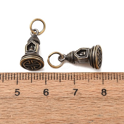 Brass Pendants KK-CBA25B2-01B-AB-1