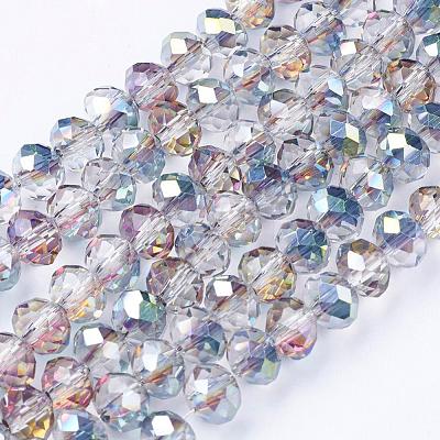 Electroplate Glass Beads X-EGLA-R035-6mm-06-1